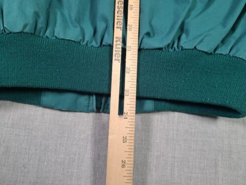 Vintage American Eagle Bomber Jacket Mens Small Green Flannel Lined Outdoor Coat - Picture 10 of 17