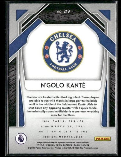 2020-21 Panini Prizm Premier League #219 N'Golo Bordo - Foto 2 di 2