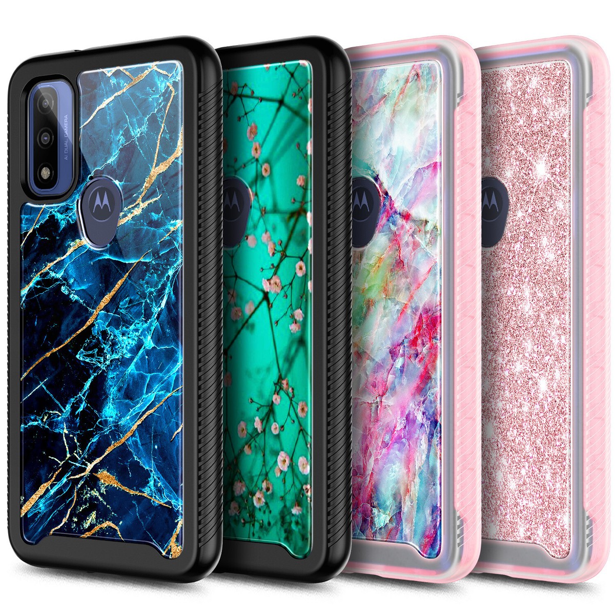 For Motorola Moto G Go XT2163-7 Full Body Phone Case + Built-In 
