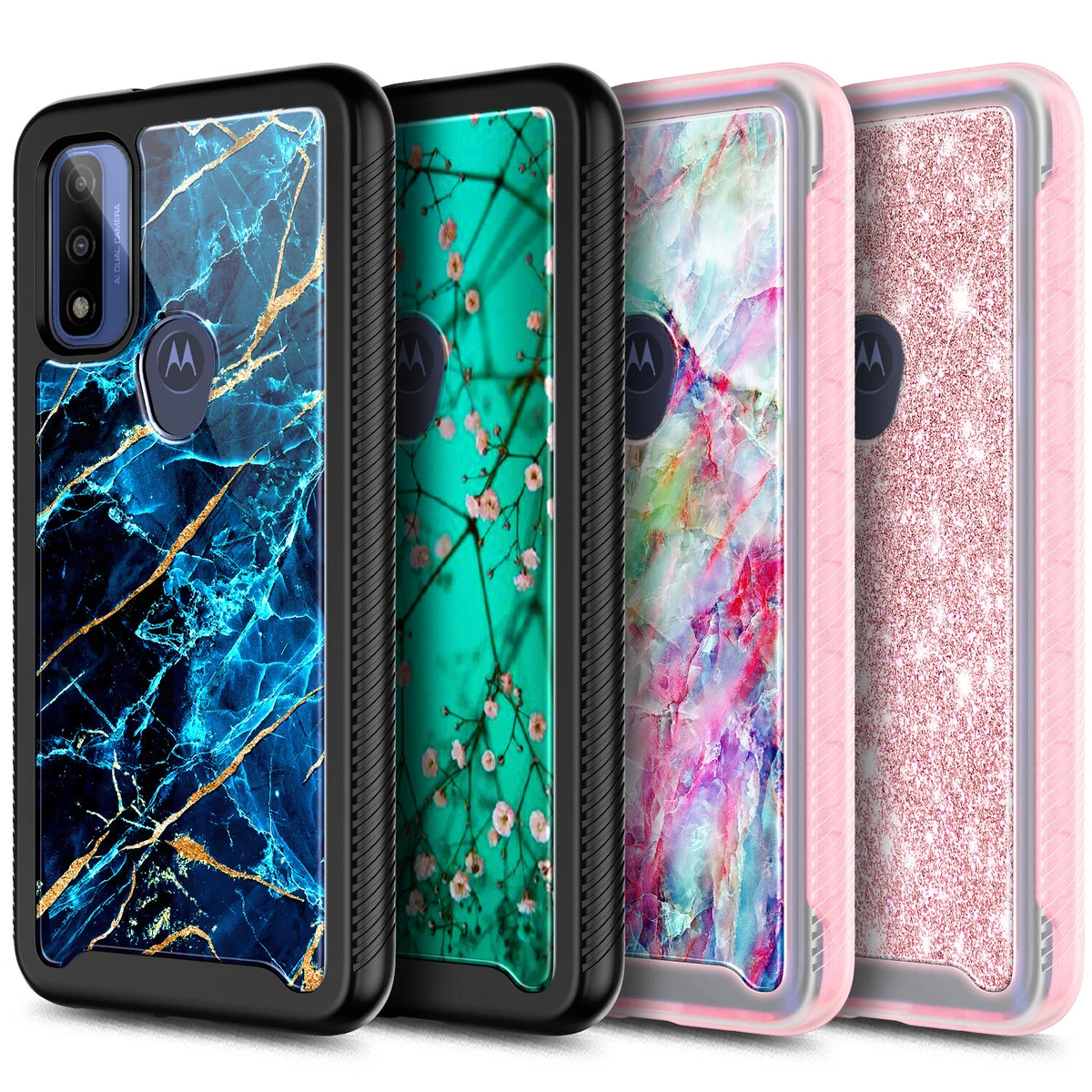 For Motorola Moto G Go XT2163 7 Full Body Phone Case Built In Screen Protector
