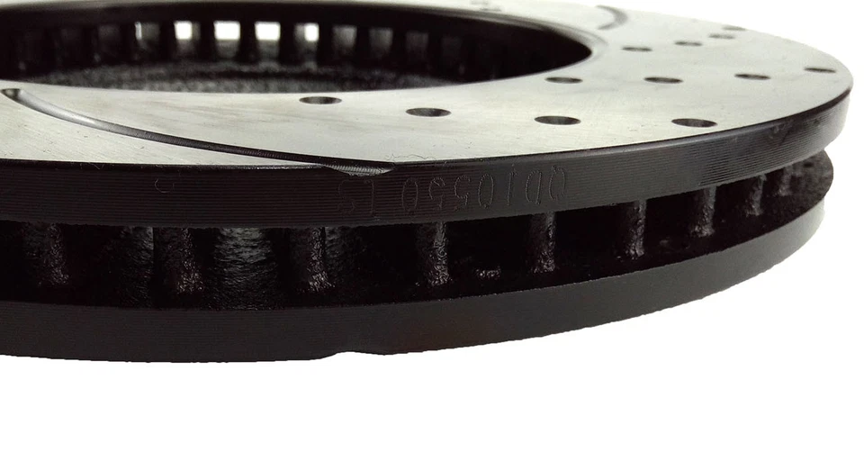 Front Drilled Brake Rotors and Pads for 2006 - 2014 2015 2016 Chevrolet Impala - Image 3 of 4