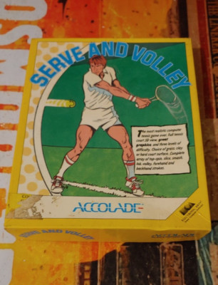 Serve and Volley (Accolade 1988) Commodore C 64 (Disk, Box) works 8-bit classic