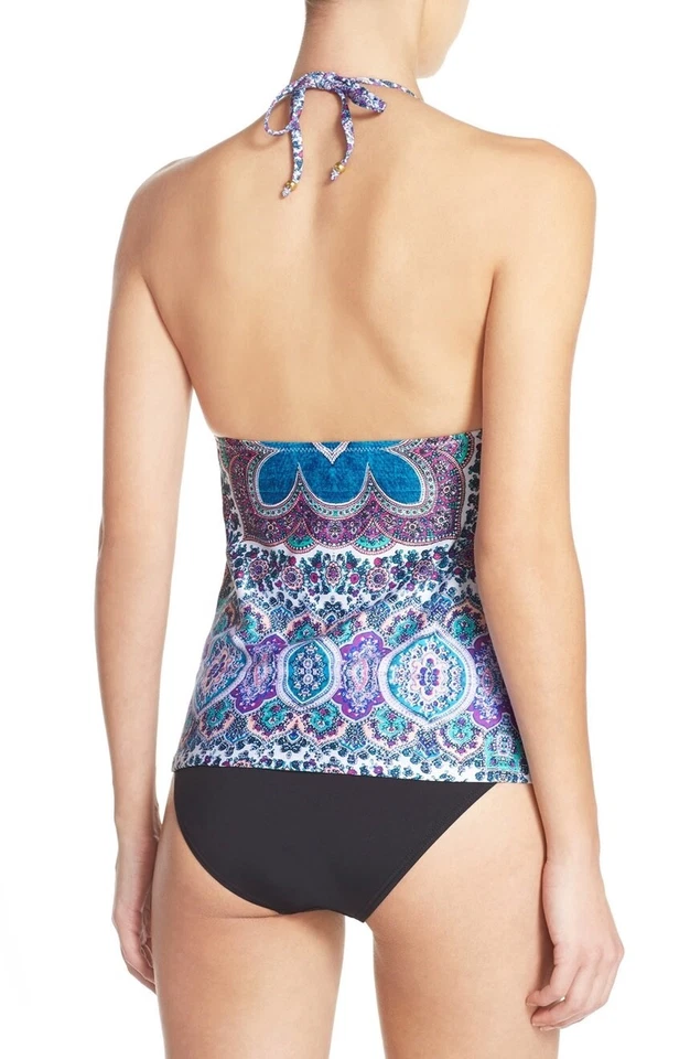 Camiseta Tankini Nanette Lepore 'Paros Paisley Honey' Multi 123202 talla S $120 Foto 2 de 4
