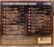068 STEPHEN SONDHEIM   JTG  POCKET SONGS KARAOKE CDG  LOT MI