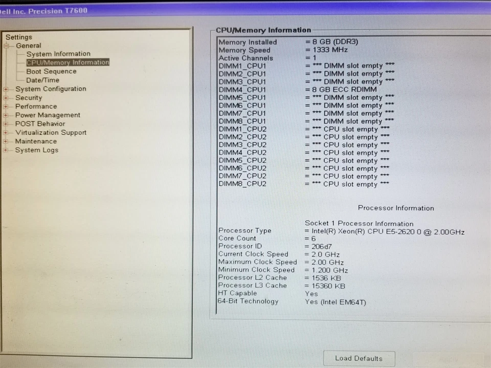 Dell Precision T7600 E5-2620 2.0GHz 6C 8GB RAM No HDD Quadro 4000 Workstation PC - Image 2 of 4
