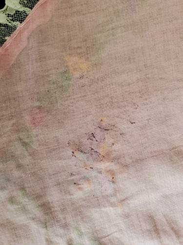 VTG Handmade Embroidered Cotton Pale Pink Heart Shape Pillow Cover Unstuffed 12" - Picture 11 of 13