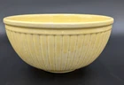 Great Vintage 1930's Redwing Pottery 9" Mixing Bowl in Yellow Gypsy Trail Reed