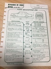 Revue technique Opel COMMODORE