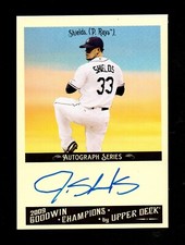 2009 Goodwin Champions JAMES SHIELDS Tampa Bay Rays Pitcher Autograph