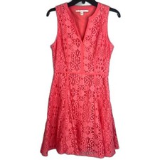 LC Lauren Conrad Lace Overlay Sleeveless Fit & Flare Dress Sz 8 Dressy