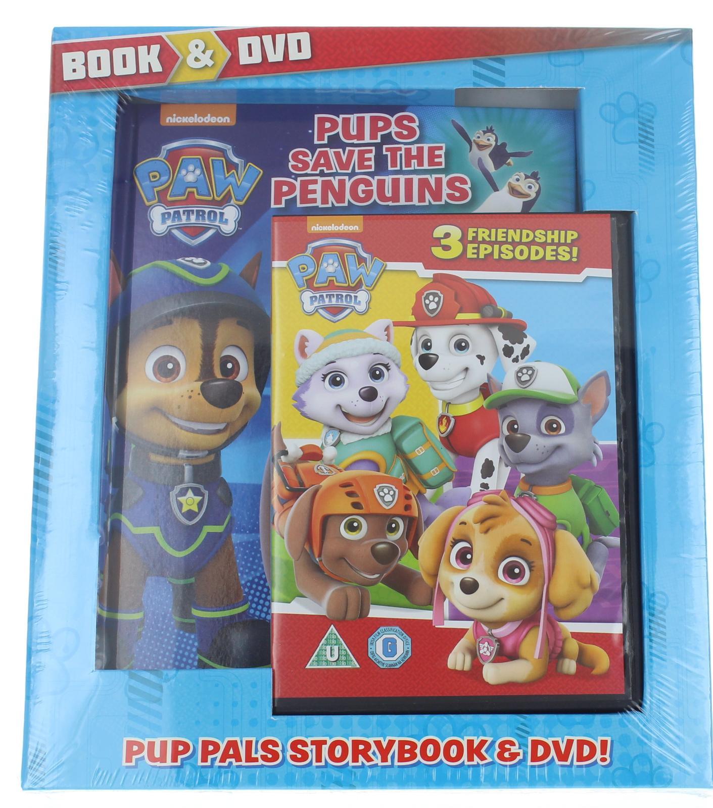 Paw Patrol Pup Pals Story Book & Friendship DVD Collection Kids Family Time