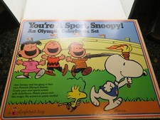 You're A Sport, Snoopy An Olympic Colorforms Play Set 7403 1965