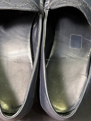 GUCCI PENNY SLIPON LOAFERS 11.5 GG EMBOSSED 12 US 372329