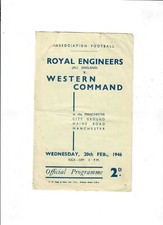 Royal Engineers v Western Command - 20/02/1946 at Maine Road, Manchester City FC