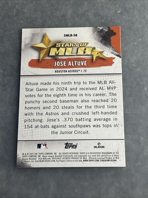 2025 Topps MLB Series 2 Stars Of MLB #SMLB-58 Jose Altuve | eBay