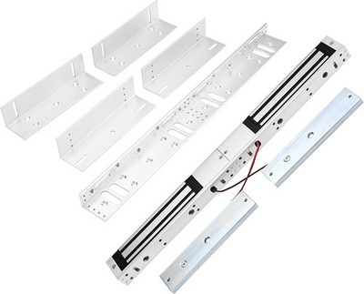 Dual Door Electromagnetic Lock 600lbs | 12V with LED Indicator | NO/NC Options