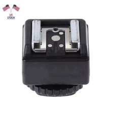 New Black Flash to Camera Hot Shoe Converter Adapter Part For Nikon For Canon