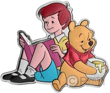 SMACKEREL OF HUNNY Winnie The Pooh 1 Oz Silver Coin $2 Niue 2025