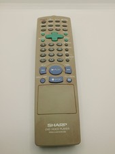 Sharp OEM DVD Video Player VCR Remote RRMCGA030WJSA Tested and Working -