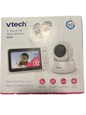 VTech VM924 Remote Pan-Tilt-Zoom Video Baby Monitor, 5" LCD Screen, Up to 17 Hrs
