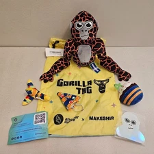 Makeship Tagged Monke Plushie Gorilla Tag Plush VR Lava Sticker Only 38,906 Made