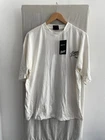 PULL&BEAR STWD Ivory Short Sleeve Boxy Fit T Shirt Size M (S6)
