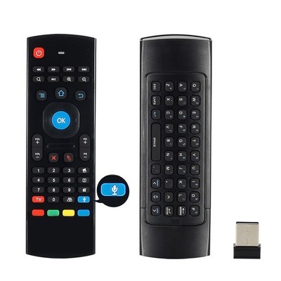 MX3 Air Mouse Voice Remote Control, 2.4G Multifunctional Mini Wireless Keyboa...