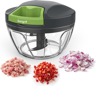 Ibergrif M501 Zwiebelschneider Manuell, Multifunktionaler Zwiebel Zerkleinerer, 
