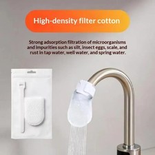 50/100 Cotton Filter Bag For Faucet, DIY Faucet Filter Cotton Bags Water Filters