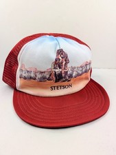 Vintage USA Made Stetson Wildlife Trucker Hat Snapback Dad Cap