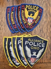 ALLIANCE OHIO POLICE PATCH LOT OF 10 