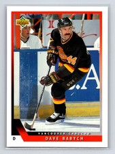 1993-94 Upper Deck - Dave Babych #376 Vancouver Canucks Hockey Card