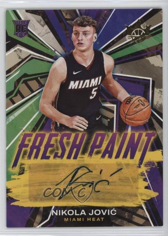 2022-23 Panini Court Kings Fresh Paint 94/199 Nikola Jovic Rookie Auto RC 13hf