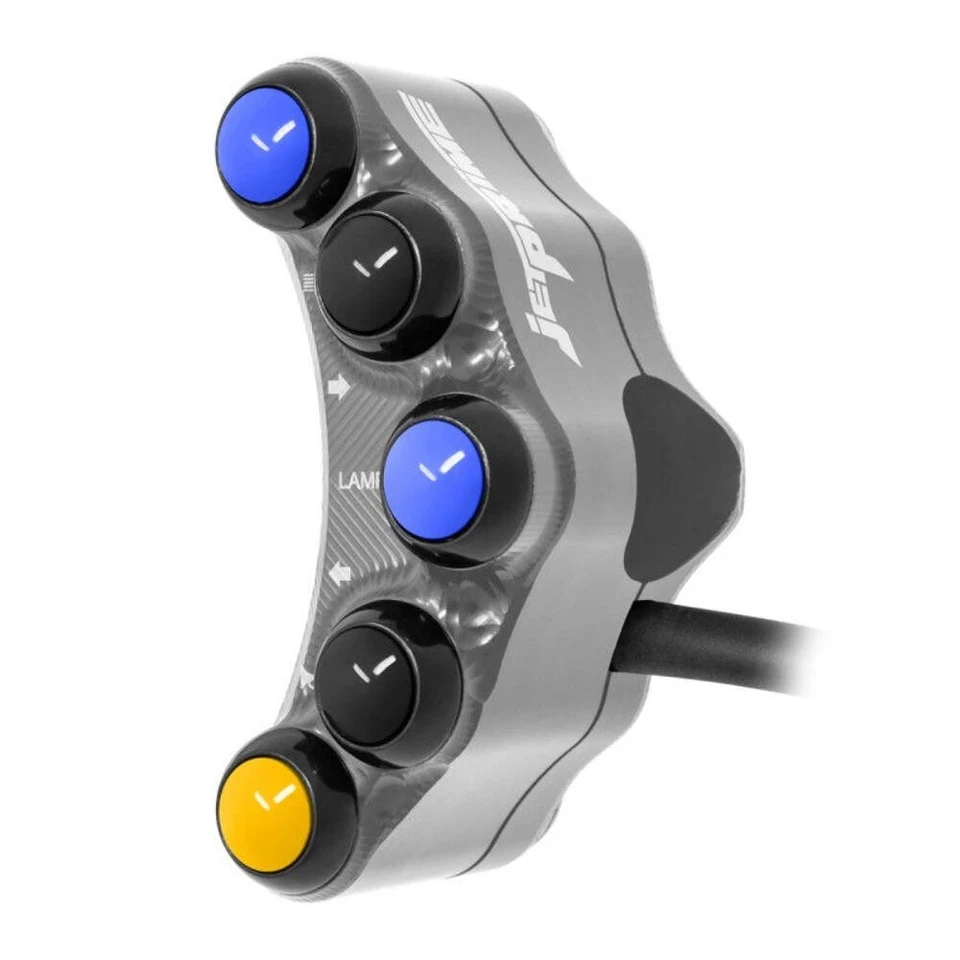 JETPRIME INTERRUPTOR CALLE IZQUIERDA DUCATI SUPERBIKE 999 R 2003-07 (TITANIO) Foto 2 de 4