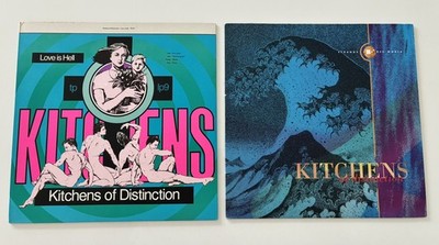 2 x Vinyl LP KITCHENS OF DISTINCTION Love is hell, Strange free+ Bonus 7inch