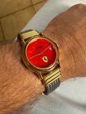 Montre FERRARI FAN CLUB ETA 2824-2 Fond Ouvert MVT Doré très ORIGINALE