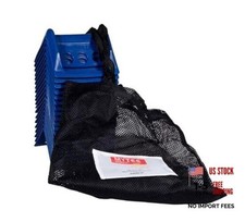  20 Pieces 4"x6" Flatbed Edge Protectors with Carrying Case - 20 - Pack Blue
