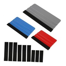 3 Pack Vinyl Wrap Squeegee Tool Kit, Window Tint Squeegee with Felt Edge