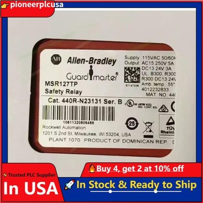 New 440R-N23131 AB 440R Single Function Safety Relays MSR127TP US Free Tax