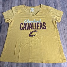 NBA Cleveland Cavaliers Women’s Shirt Large Yellow Short Sleeve T-shirt