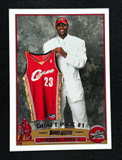 Topps 2003-04 LeBron James #221 Cleveland Cavaliers Draft Pick Rookie NBA Card