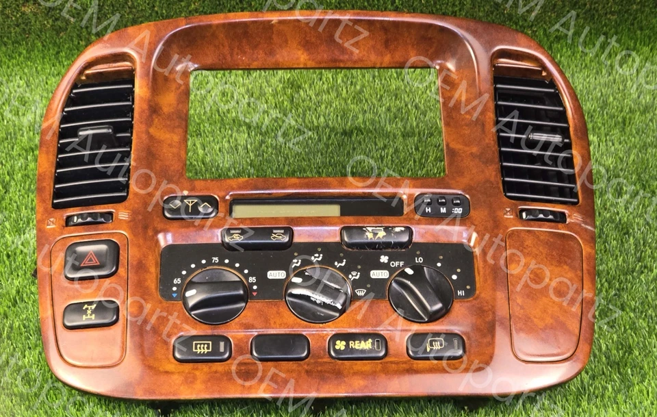 1998-2007 LEXUS LX470 CLIMATE CONTROL BEZEL VENTS 88650-60430 OEM - Image 2 of 4