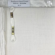 Cream 100 Strathaven linen 32/33 count Embroidery Crewel hand stitching ground