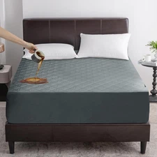 Mattress Protector Deep Pocket Waterproof Protector Breathable Fitted Bed Cover