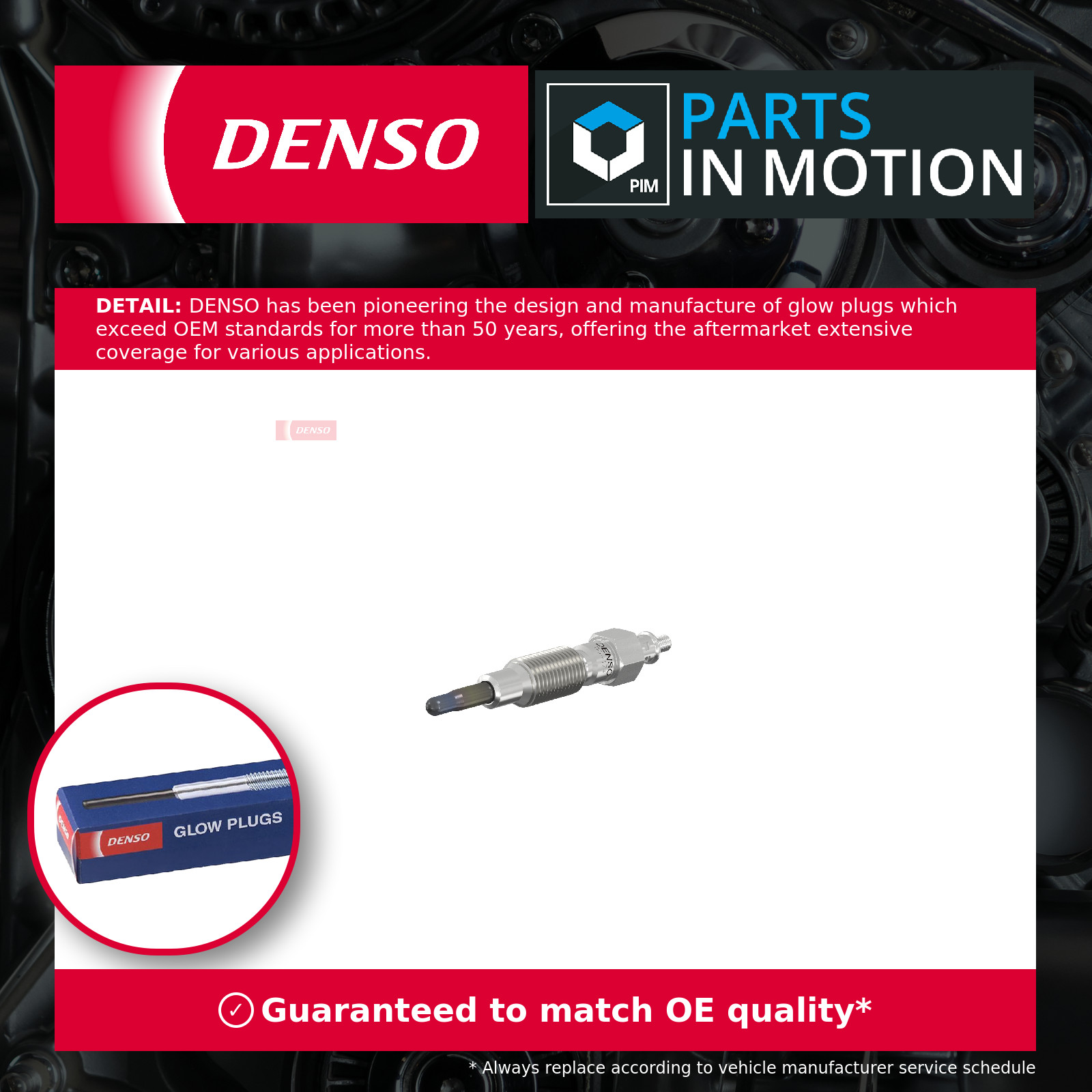 Glow Plugs Set 4x fits MITSUBISHI CHALLENGER Mk1 2.5D 1997 on 4D56-T Denso New