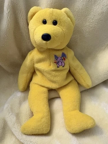 Pokemon Beanie Picabear "Pikabear" vintage Charizard embroided Plush 1999