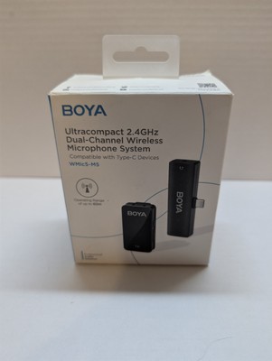 BOYA WMic5-M5 Ultracompact Wireless Microphone 2.4GHz Dual-Channel System