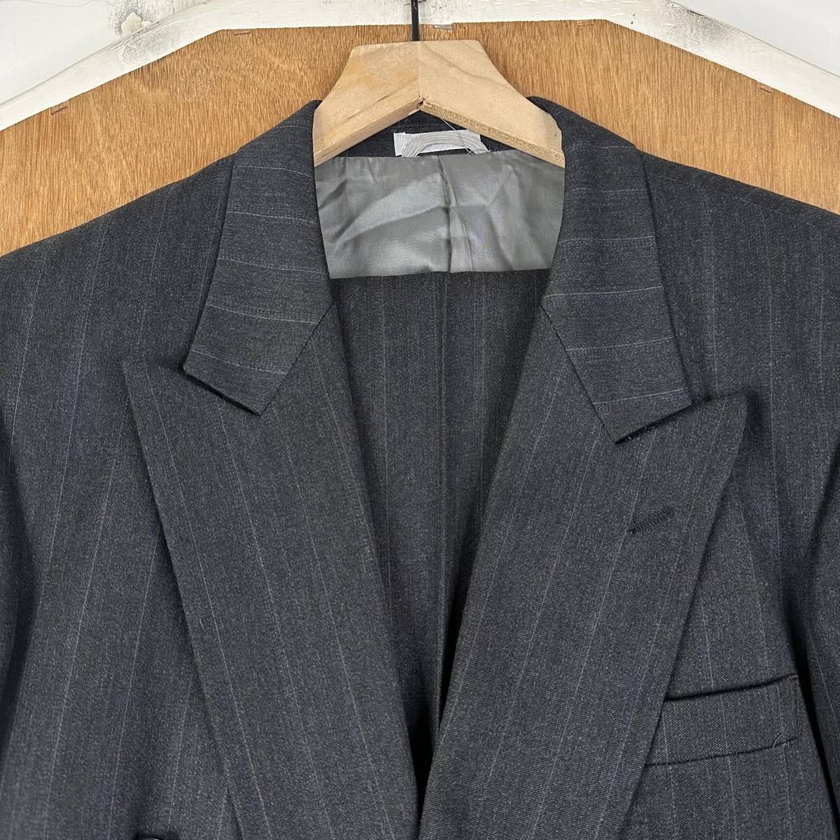 Pleated Striped Double-Breasted Suits & Blazers for Men for sale
