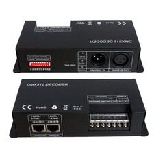 4 Channel DMX Decoder Controller DC12V-24V 4X8A Digital Display LED RGBW