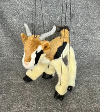 Goat Marionette Brown String Puppet Plush 10"